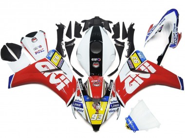 93 Number White and Red 2008-2011 CBR1000RR Fairings