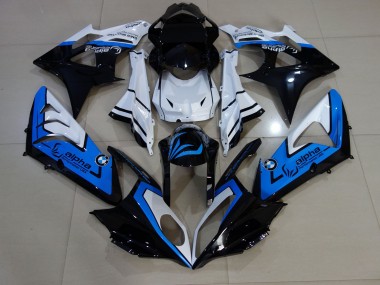 Alien Blue and White 2009-2014 S1000RR Fairings