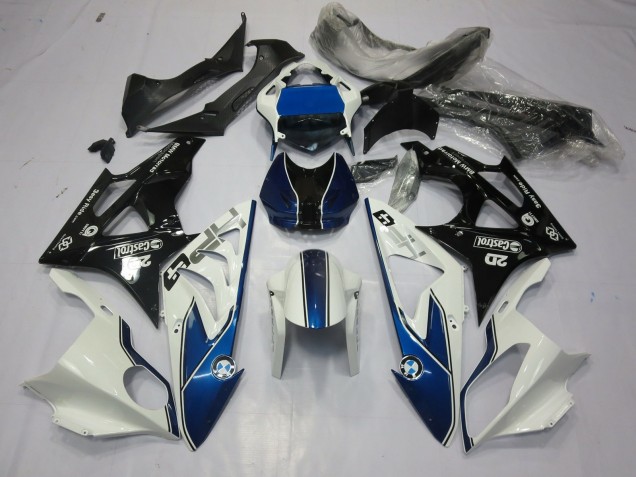 Alien Blue and White 2009-2014 S1000RR Fairings