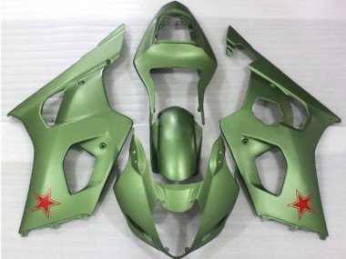 Army Green 2003-2004 GSXR 1000 Fairings