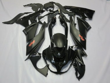 Black 2009-2012 ZX6R Fairings