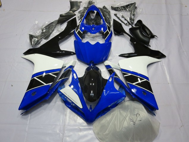 Black Black and White 2007-2008 R1 Fairings