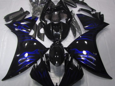 Black & Blue Flame 2009-2011 R1 Fairings