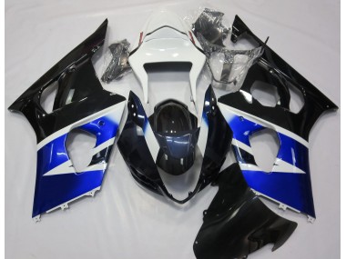 Black Blue and White 2003-2004 GSXR 1000 Fairings