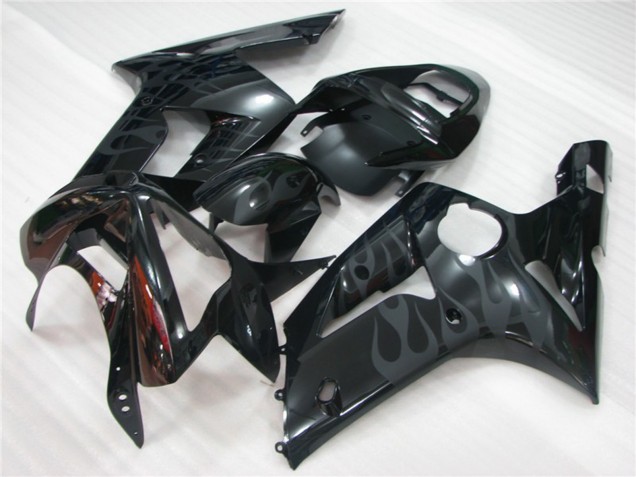 Black Flame 2003-2004 ZX6R Fairings