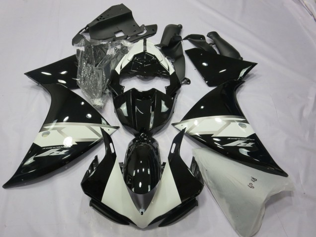 Black Silver White 2012-2014 R1 Fairings