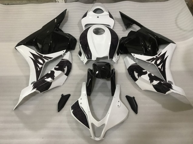 Black / White Custom 2009-2012 CBR600RR Fairings