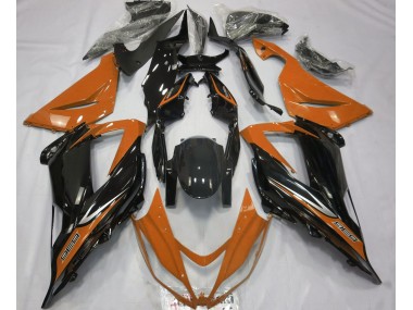 Black and Orange 2013-2018 ZX6R Fairings