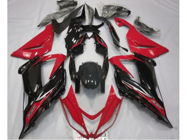 Black and Red 2013-2018 ZX6R Fairings