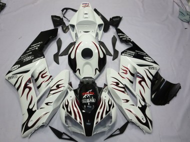 Black and Red Flame 2004-2005 CBR1000RR Fairings