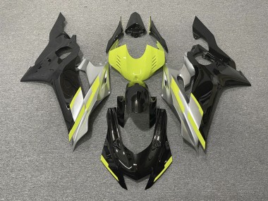 Black with Floro Yellow 2017-2021 R6 Fairings