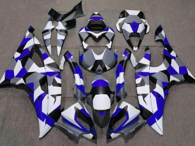 Blue Camo Plain 2008-2016 R6 Fairings