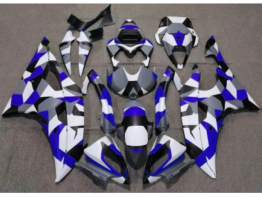 Blue Camo Plain 2008-2016 R6 Fairings