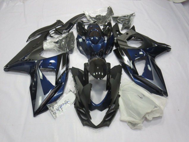 Blue Silver and Black 2009-2016 GSXR 1000 Fairings