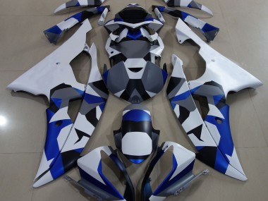 Blue Snow Camo 2008-2016 R6 Fairings