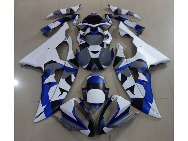 Blue Snow Camo 2008-2016 R6 Fairings