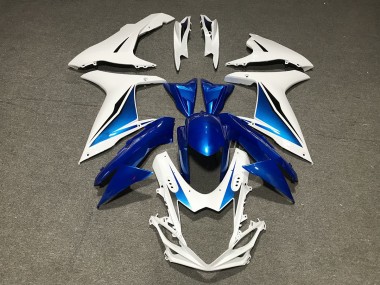 Blue White Custom 2011-2024 GSXR 600-750 Fairings