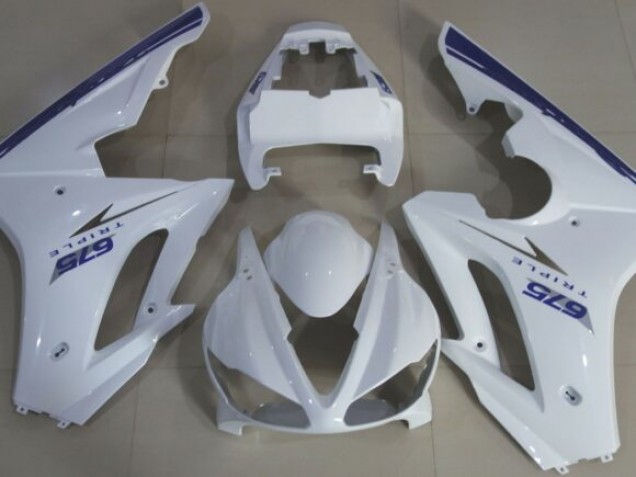 Blue White OEM Style 2009-2012 Daytona 675 Fairings