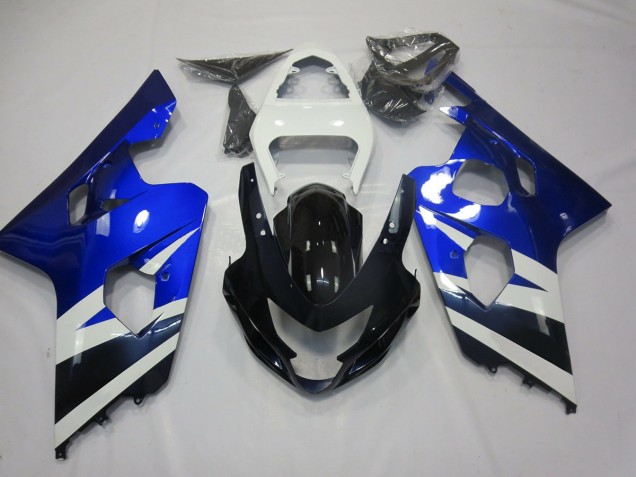 Blue White and Black 2004-2005 GSXR 600-750 Fairings