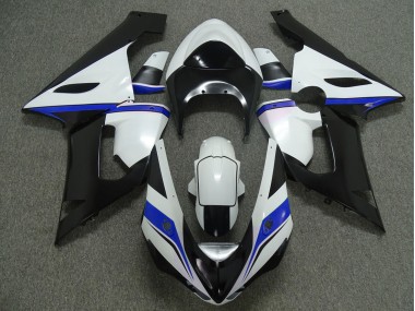 Blue White and Black 2005-2006 ZX6R Fairings