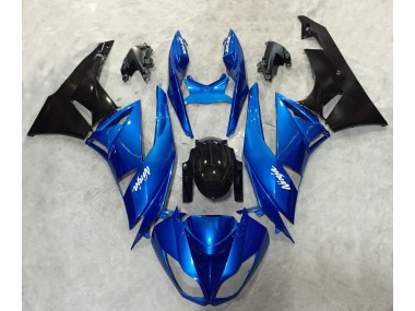 Blue and Black Ninja 2009-2012 ZX6R Fairings