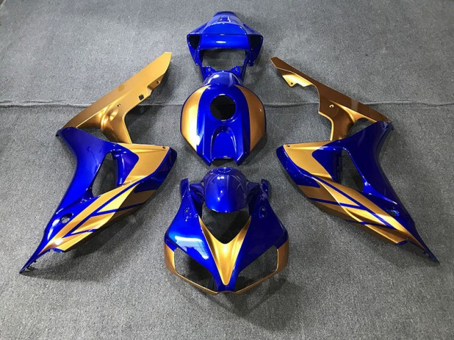 Blue and Gold 2006-2007 CBR1000RR Fairings