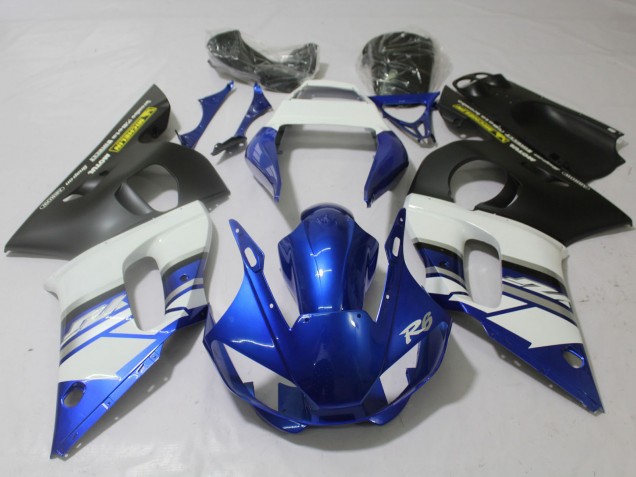 Blue and Matte 1998-2002 R6 Fairings