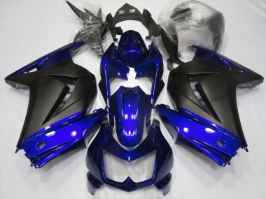 Blue and Matte Black 2008-2012 Ninja 250 Fairings