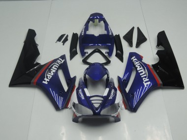 Blue and Red Gloss 2009-2012 Daytona 675 Fairings