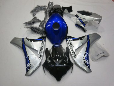 Blue and Silver TBR 2006-2007 CBR1000RR Fairings