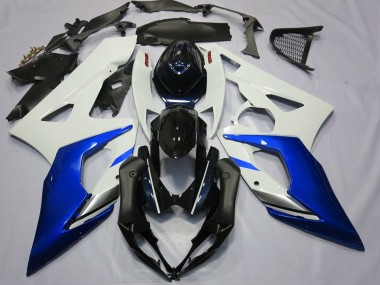 Blue and White 2005-2006 GSXR 1000 Fairings