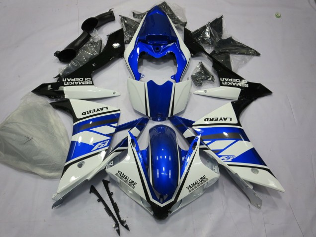 Blue and White 2007-2008 R1 Fairings