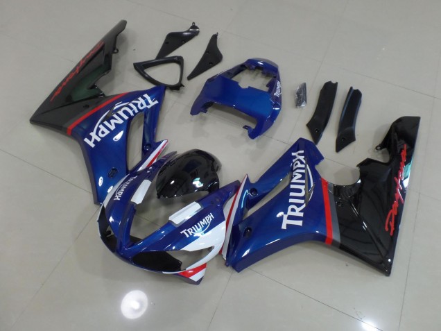 Blue and White 2009-2012 Daytona 675 Fairings