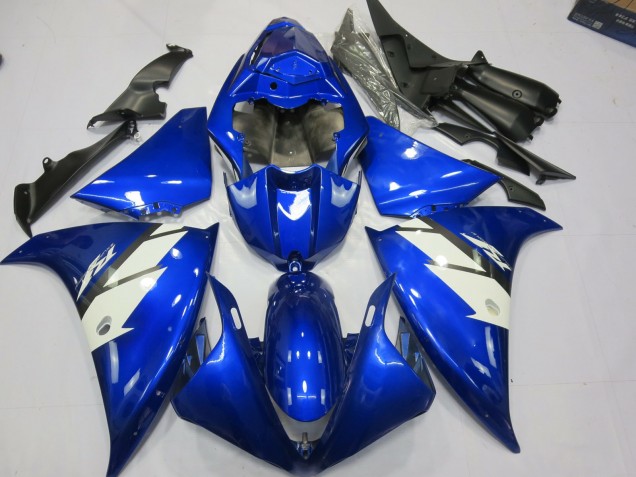 Blue and White 2012-2014 R1 Fairings