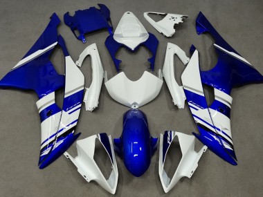 Blue and White Custom OEM Style 2008-2016 R6 Fairings