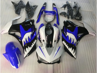 Blue and White Shark 2015-2018 R3 Fairings