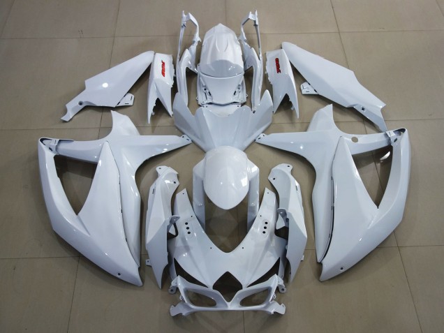 Bright White and Red 2008-2010 GSXR 600-750 Fairings