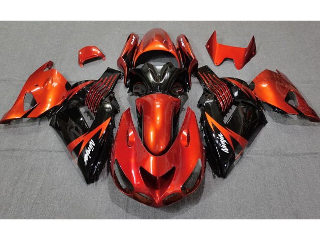 Burnt Orange Black 2006-2011 ZX14R Fairings