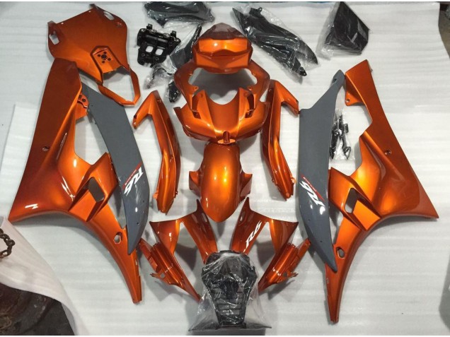 Burnt Orange and Nardo 2006-2007 R6 Fairings