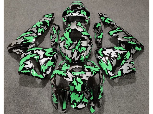 Camo & LIGHT GREEN 2005-2006 CBR600RR Fairings