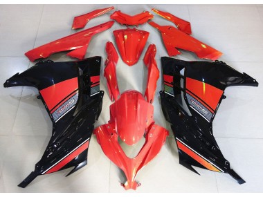 Candy Red and Black 2013-2018 Ninja 300 Fairings