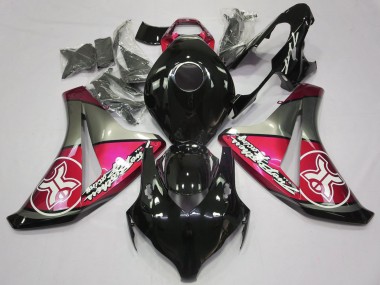 Candy Red on Black Custom 2008-2011 CBR1000RR Fairings