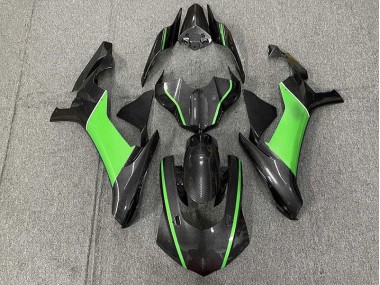 Carbon Fiber & Green 2015-2019 R1 Fairings