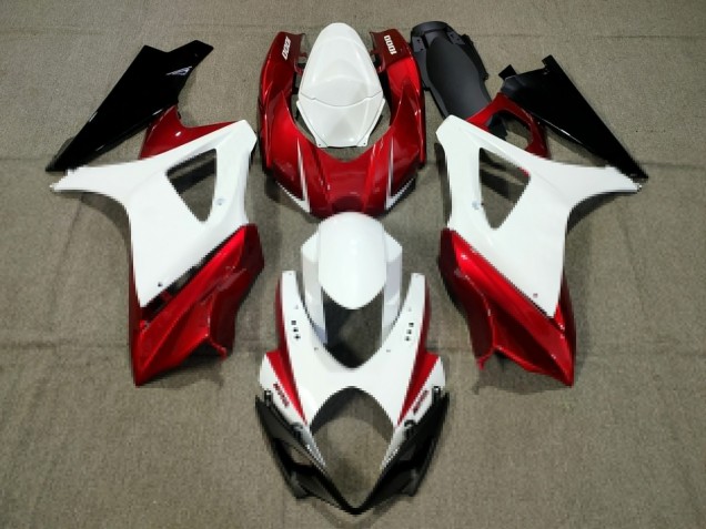 Custom Design Red 2007-2008 GSXR 1000 Fairings