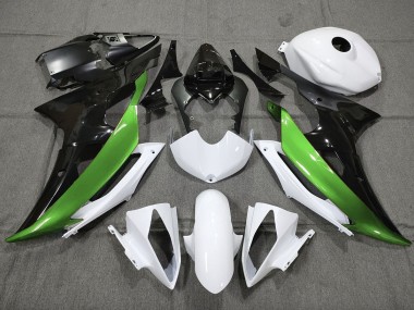 Custom Green Black and White 2008-2016 R6 Fairings