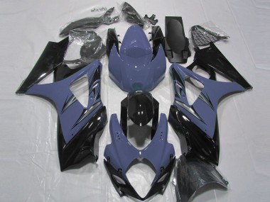 Dark Blue and Black 2007-2008 GSXR 1000 Fairings