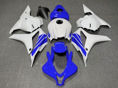 Dark Blue and White Side Stripe 2009-2012 CBR600RR Fairings