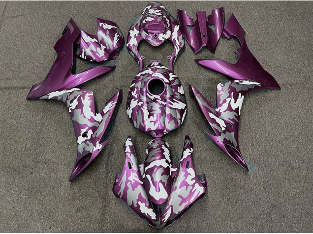 Dark Magenta Camo 2004-2006 R1 Fairings