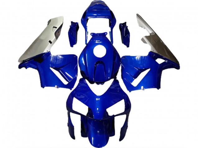 Deep Blue & Silver 2003-2004 CBR600RR Fairings