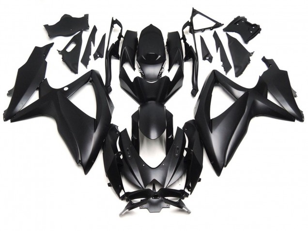 Deep Matte Black 2008-2010 GSXR 600-750 Fairings